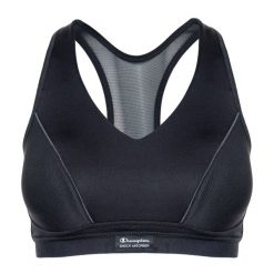 Biustonosz treningowy Shock Absorber Padded Sports. Czarne biustonosze sportowe damskie Shock Absorber, bez wzorów. Za 149.99 zł.