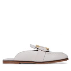 Klapki See By Chloé. Brązowe klapki damskie See By Chloé, bez wzorów, bez obcasa. Za 1,039.00 zł.
