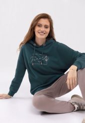 Bluza z kapturem B-FUNDY. Niebieskie bluzy z kapturem damskie Volcano, s, z dresówki. Za 159.99 zł.