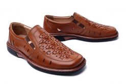 COMFORTABEL 630597-2 braun, półbuty/mokasyny męskie. Brązowe mokasyny męskie Comfortabel, na lato, ze skóry. Za 276.90 zł.