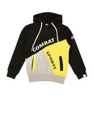 Bluza z kaptur na co dzień na siłownię. Żółte bluzy z kapturem męskie LEONE 1947 APPAREL. Za 105.21 zł.