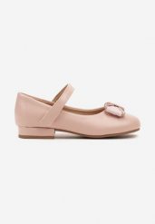 Różowe Półbuty w Stylu Balerin z Paskiem na Rzep i Kokardką Selilaine. Czerwone sukienki niemowlęce Renee, na lato, z aplikacjami, bez ramiączek. Za 49.99 zł.