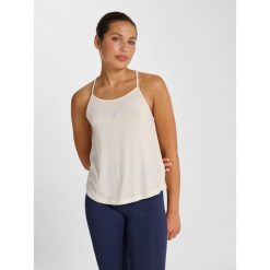 Damski tank top Hummel Yoga Soft. Białe topy damskie HUMMEL, bez wzorów, bez ramiączek. Za 153.50 zł.