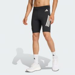 Legginsy adi365 Iconic Running short Tight. Czarne spodnie sportowe męskie Adidas, bez wzorów, sportowe. Za 219.00 zł.