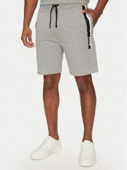 BOSS Szorty sportowe Authentic 50540630 Szary Regular Fit. Szare szorty męskie Boss, bez wzorów, z bawełny, sportowe. Za 209.99 zł.