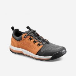Buty turystyczne męskie Quechua NH500. Brązowe buty trekkingowe męskie QUECHUA, bez zapięcia, trekkingowe. Za 199.99 zł.