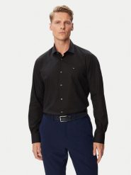 Tommy Hilfiger Koszula MW0MW45307 Czarny Regular Fit. Czarne koszule męskie Tommy Hilfiger, m, bez wzorów, z bawełny, bez kołnierzyka, bez ramiączek. Za 369.99 zł.