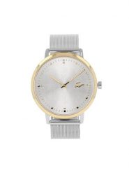 Lacoste Zegarek 2001286 Srebrny. Szare, analogowe zegarki damskie Lacoste, srebrne. Za 629.99 zł.