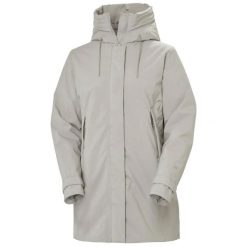 Damska kurtka wodoodporna Helly Hansen Victoria Ins Mid. Szare kurtki damskie Helly Hansen, na jesień, l, bez wzorów, z materiału, bez kaptura. Za 923.50 zł.