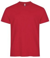 Clique Premium Long-T Długi T-shirt z bawełny. Czerwone t-shirty męskie CLIQUE, xl, bez wzorów, z bawełny, bez kołnierzyka. Za 108.05 zł.