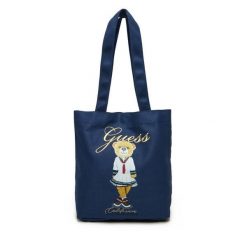 Torebka Guess. Niebieskie torebki klasyczne damskie Guess, z aplikacjami, bez dodatków. Za 89.99 zł.