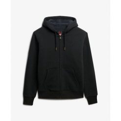 Bluza z kapturem i zamkiem błyskawicznym Superdry Borg. Czarne bluzy z kapturem męskie Superdry., l. Za 428.45 zł.