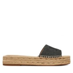 Klapki LAUREN RALPH LAUREN. Brązowe klapki damskie Lauren Ralph Lauren, bez wzorów, bez obcasa. Za 323.99 zł.