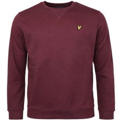 Bluza z okrągłym dekoltem Lyle & Scott. Czerwone bluzy bez kaptura męskie LYLE AND SCOTT, m, z materiału. Za 336.95 zł.