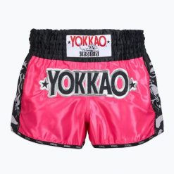 Spodenki treningowe meskie YOKKAO Original Muay Thai. Czerwone szorty męskie YOKKAO, z materiału, bez kołnierzyka. Za 289.99 zł.