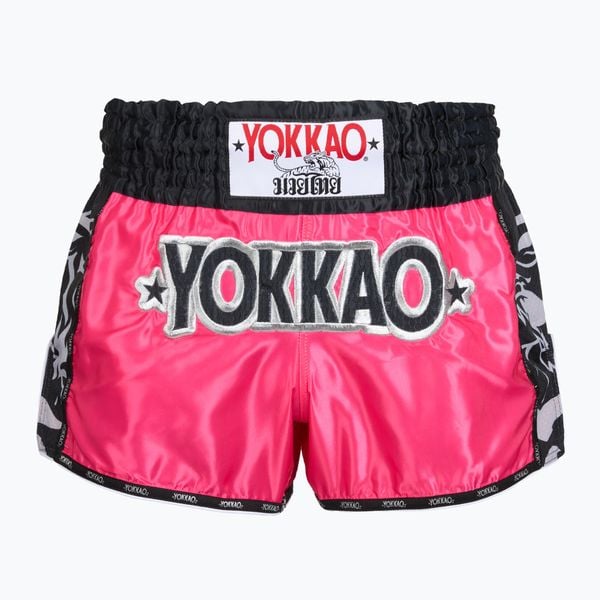 Spodenki treningowe meskie YOKKAO Original Muay Thai. Czerwone szorty męskie YOKKAO, z materiału, bez kołnierzyka. Za 289.99 zł.