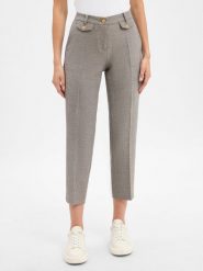 Cambio Spodnie - Krystal Kobiety Sztuczne włókno beżowy|szary, 38. Brązowe spodnie materiałowe damskie Cambio, bez wzorów, z włókna, eleganckie. Za 429.95 zł.