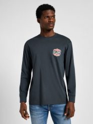 LEE MĘSKA KOSZULKA LONGSLEEVE LEE LS ESS SEASONAL TEE WASHED BLACK 112358045. Czarne koszulki męskie z długim rękawem Lee, m. Za 89.99 zł.