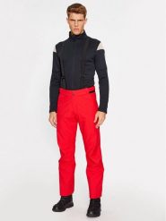 Rossignol Spodnie narciarskie Ski Pant RLMMP02 Czerwony Regular Fit. Czerwone spodnie materiałowe męskie Rossignol, bez wzorów, z syntetyku, sportowe. Za 619.99 zł.