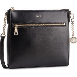 Torebka DKNY - R74E3012 Blk/Gold BGD. Czarne listonoszki damskie DKNY, bez wzorów, ze skóry, na ramię, bez dodatków. W wyprzedaży za 489.00 zł.