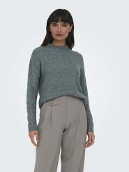 ONLY Sweter w kolorze szarym rozmiar: S. Szare golfy damskie Only, s, bez wzorów, ze splotem, bez ramiączek. Za 88.23 zł.