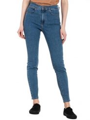 Wrangler Dżinsy - Skinny fit - w kolorze niebieskim rozmiar: W28/L32. Niebieskie jeansy damskie Wrangler, z podwyższonym stanem. Za 158.10 zł.