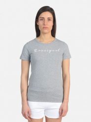 ROSSIGNOL Koszulka "Logo Rossi" w kolorze szarym rozmiar: XS. Szare bluzki damskie Rossignol, xs, bez wzorów, z bawełny, bez kołnierzyka. Za 82.83 zł.