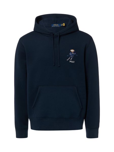 Polo Ralph Lauren Męski sweter z kapturem Mężczyźni Bawełna niebieski jednolity, XL. Niebieskie swetry męskie Polo Ralph Lauren, m, bez wzorów, z bawełny, bez kołnierzyka. Za 1,299.95 zł.