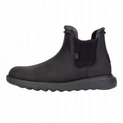 HEYDUDE Męskie Sztyblety Branson Classic. Czarne sztyblety męskie Hey dude, z materiału, bez zapięcia. Za 439.00 zł.