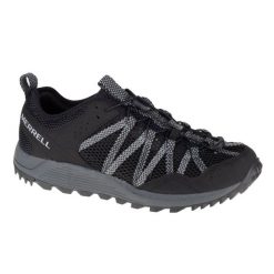 Buty turystyczne męskie Merrell Wildwood Aerosport. Czarne buty fitness męskie MERRELL, bez zapięcia, trekkingowe. Za 359.99 zł.