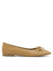 Clara Barson Baleriny WS6027-02 Brązowy. Brązowe baleriny damskie Clara Barson, bez wzorów, ze skóry, bez obcasa. Za 69.99 zł.