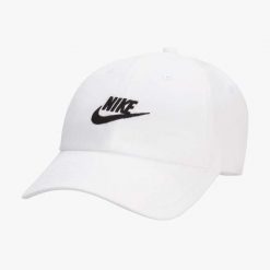 Czapka Nike Club Unstructured Futura Wash Cap, Dla obu płci. Białe czapki męskie Nike, bez wzorów, z bawełny, sportowe. Za 290.00 zł.
