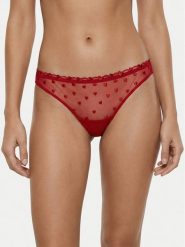 Guess Figi klasyczne O6RE05 KC600 Czerwony. Czerwone figi damskie Guess, xs, z aplikacjami, z syntetyku. Za 159.99 zł.