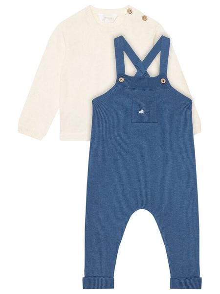 Mayoral Komplet sweter i spodnie materiałowe 2646 Niebieski Regular Fit. Niebieskie spodnie niemowlęce Mayoral, bez wzorów, z bawełny. Za 159.99 zł.