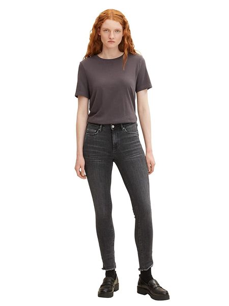 Tom Tailor Dżinsy - Skinny fit - w kolorze szarym rozmiar: W29. Szare jeansy damskie Tom Tailor, z podwyższonym stanem. Za 117.73 zł.