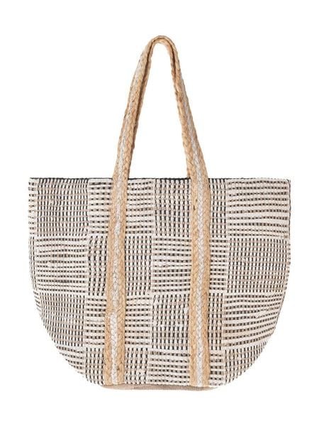 BLE Shopper bag w kolorze kremowym - 40 x 31 cm rozmiar: onesize. Brązowe shopper bag damskie BLE, bez wzorów, z materiału, na ramię, bez dodatków. Za 85.19 zł.