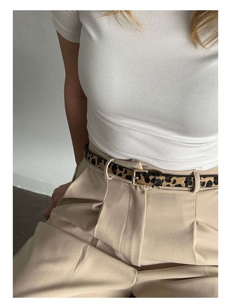 Lucky Bees Pasek w kolorze czarno-brązowym - dł. 100 cm rozmiar: onesize. Brązowe paski damskie Lucky Bees, bez wzorów, z materiału. Za 30.99 zł.