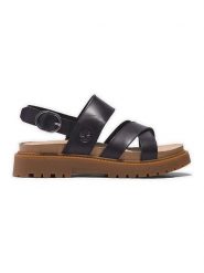 Timberland Skórzane sandały "Clairemont Way" w kolorze czarnym rozmiar: 41. Czarne sandały damskie Timberland, bez wzorów, bez obcasa, na platformie. Za 307.46 zł.