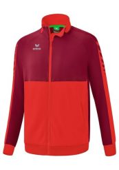 Kurtka treningowa Erima Six Wings czerwona junior. Czerwone kurtki damskie Erima, bez wzorów, z materiału, bez kaptura. Za 265.99 zł.