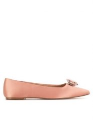 DeeZee Baleriny R24SS04000 Beżowy. Brązowe baleriny damskie DeeZee, bez wzorów, z materiału, bez obcasa. Za 79.99 zł.