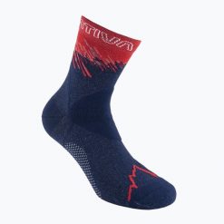 Skarpety La Sportiva Ultra Running. Niebieskie skarpetki damskie La Sportiva, bez wzorów, z elastanu. Za 99.99 zł.