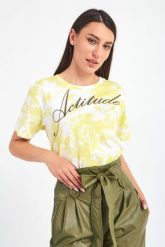 T-shirt Actitude TWINSET. T-shirty damskie Twinset Milano, xs, bez wzorów, bez kołnierzyka. W wyprzedaży za 161.37 zł.