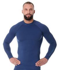 Bluza męska termoaktywna Brubeck EXTREME THERMO. Niebieskie bluzy z kapturem męskie Brubeck, na zimę, m, z materiału. Za 208.99 zł.