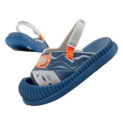 Sandały Ipanema Fun Sea Baby Jr 83661BD297 niebieskie. Niebieskie buciki dla niemowląt z materiału, bez zapięcia. Za 152.39 zł.