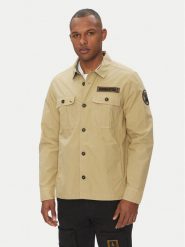 Aeronautica Militare Kurtka przejściowa 251AC032CT3505 Beżowy Regular Fit. Brązowe kurtki męskie AERONAUTICA MILITARE, m, bez wzorów, z bawełny, bez kaptura. Za 509.99 zł.