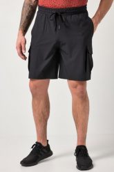 Męska Bermudy FLEXNAMIC® fitness szybkoschnące do rozm. 7 XL. Czarne szorty męskie JAY-PI, na lato, bez wzorów, z materiału. Za 239.99 zł.