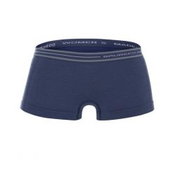 Bokserki damskie termoaktywne Brubeck Active Wool. Niebieskie bokserki i panty damskie Brubeck, bez wzorów, z elastanu. Za 59.99 zł.