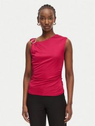 Marciano Guess Top G6GP02 K3068 Różowy Slim Fit. Czerwone topy damskie Marciano Guess, s, z aplikacjami, z wiskozy, bez kołnierzyka. Za 519.99 zł.