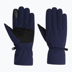 Rękawiczki trekkingowe Jack Wolfskin Highloft. Niebieskie rękawiczki damskie Jack Wolfskin, bez wzorów. Za 189.99 zł.
