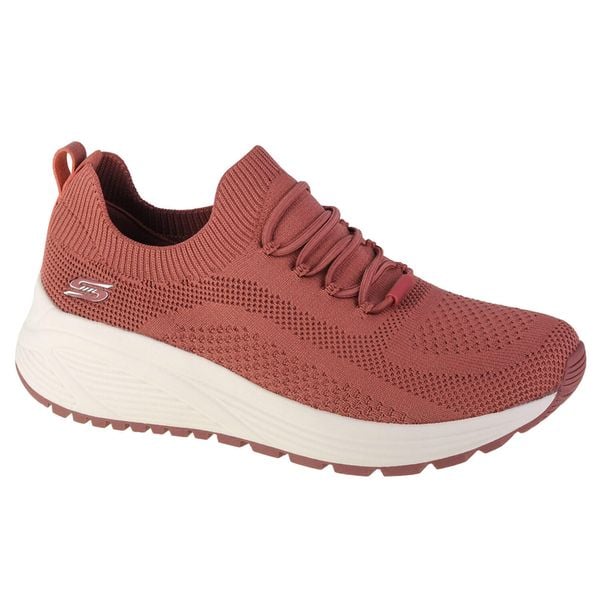 Buty sportowe Sneakersy damskie, Skechers Bobs Sport Sparrow 2.0. Czerwone buty sportowe na co dzień damskie Skechers, bez wzorów, z materiału, trekkingowe. Za 249.99 zł.